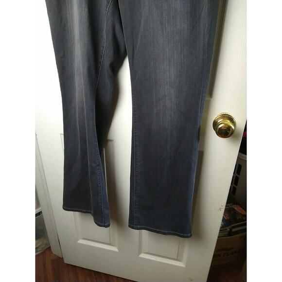 Liverpool Dark Grey Boot cut 5 Pocket Zip Button Pants. Size 18W - Picture 3 of 15